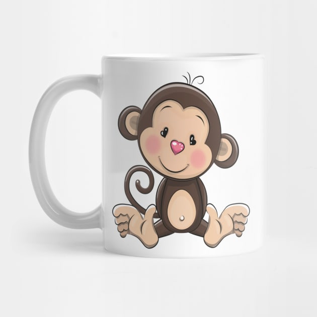 Monkey Cute Kawaii Cartoon by ProjectX23Red